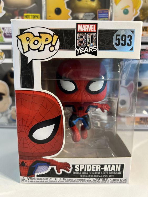 Funko Pop! Marvel 80th - First Appearance Spider-Man - Figurine Vinyle Collector Officielle - Cadeau Idéal Fan Marvel