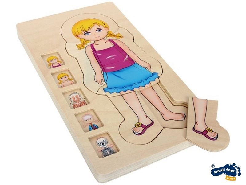 Spielzeuge: Holz- Steckpuzzle Anatomie Mädchen – Neu und originalverpackt aus Wettingen von Swala 2