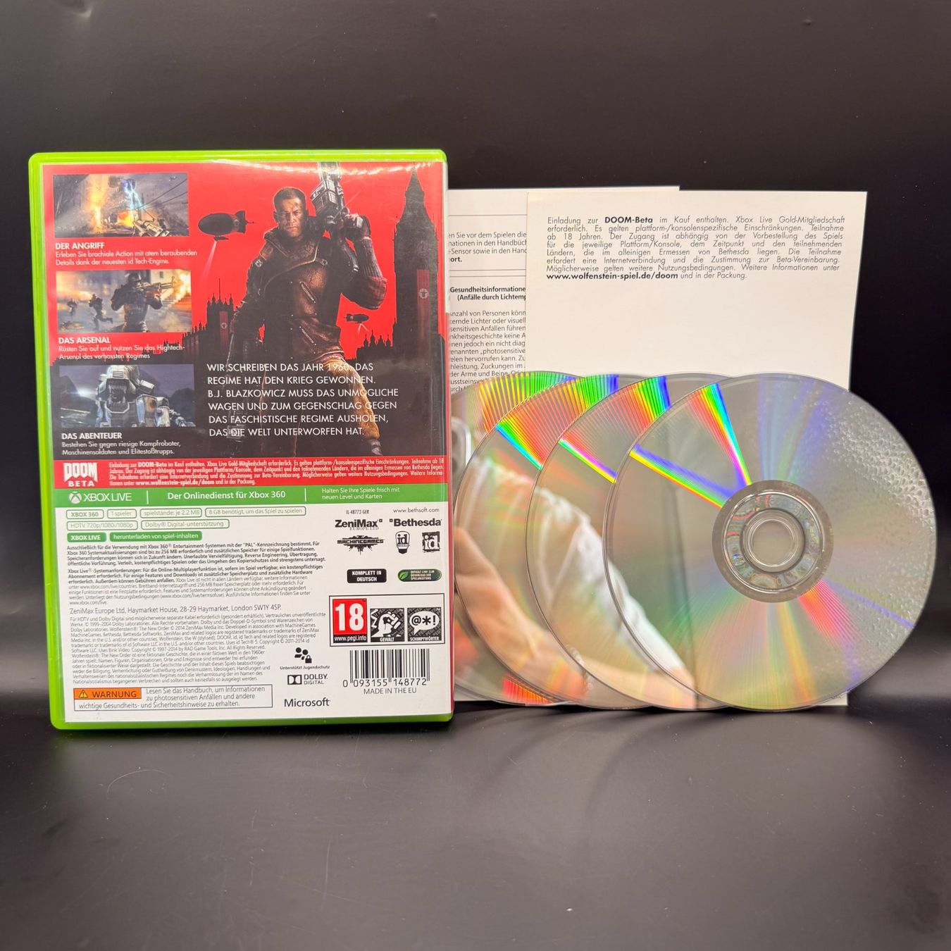 Microsoft Giochi: Wolfenstein the New Order Xbox 360 – Usato da Düdingen venduto da Nerdworld 1