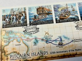 Exklusiver Ersttagesbrief Pitcairn Islands