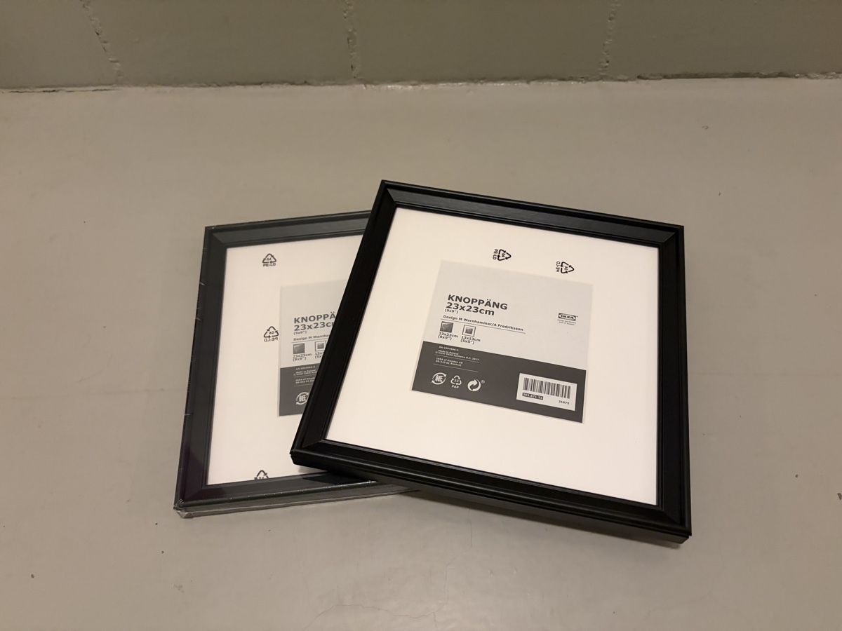 Ikea Cornici: Bilderrahmen schwarz - Ikea Knoppäng – Nuovo (secondo la descrizione) da Wichtrach venduto da giu_tjw2