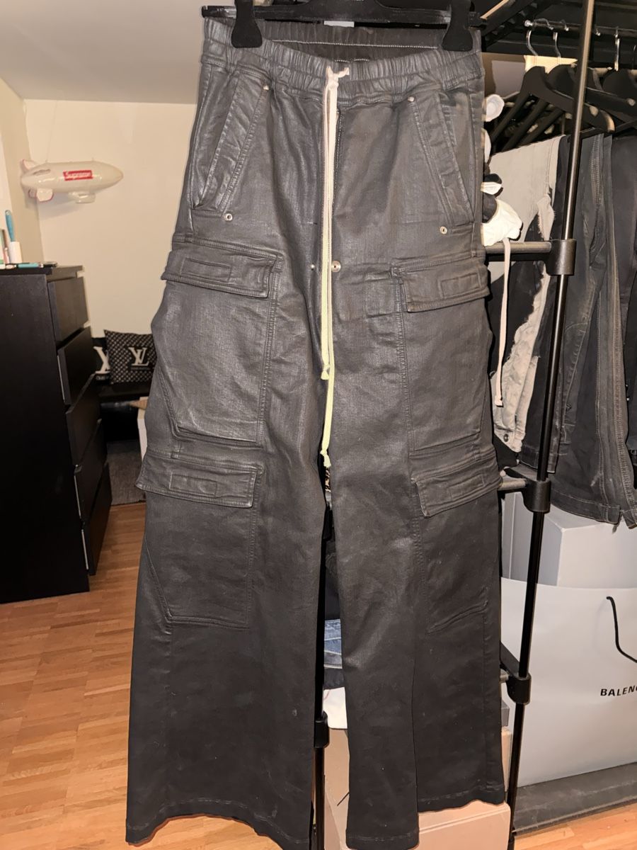 Rick Owens Pantaloni: Rick Owens Waxed Cargo Bela – Nuovo (secondo la descrizione) da Romanshorn venduto da Joaquin05