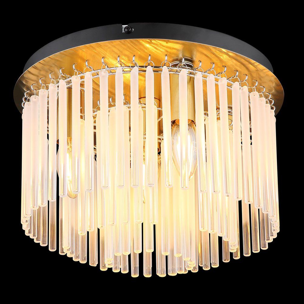Lampadari & plafoniere: Deckenleuchte, Glasstäbe, Gold, 32 cm Ø – Nuovo (secondo la descrizione) da Kreuzlingen venduto da Smart-Light 3