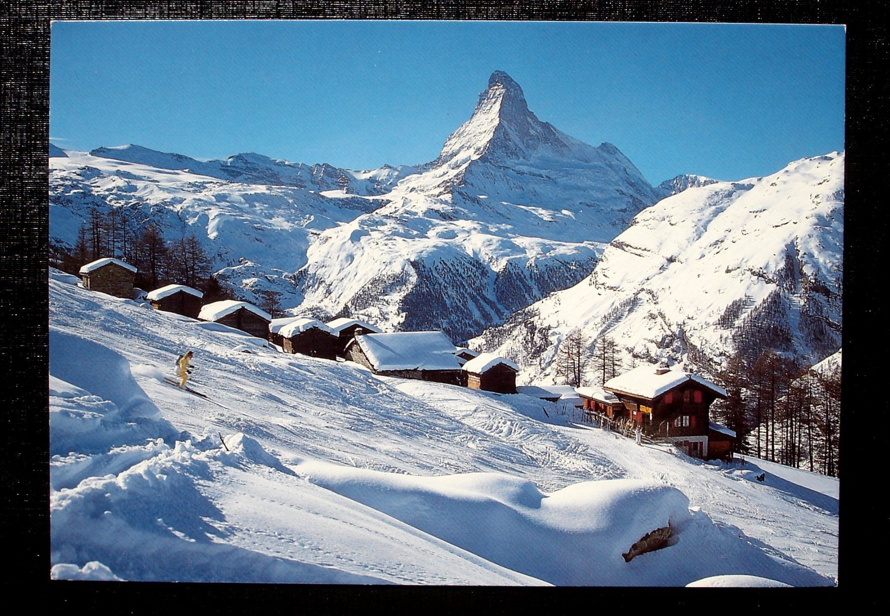 Ansichtskarten: ZERMATT Ski-Läufer Tufteren - Matterhorn – Gebraucht aus Jona von philajona