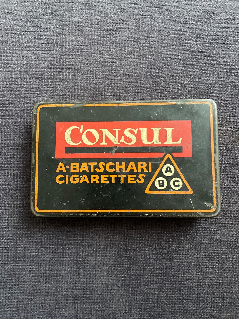 Barattoli: Blechbüchse A. Batschari ABC consul 25 Cigarettes – Usato da Winterthur venduto da cheerio97