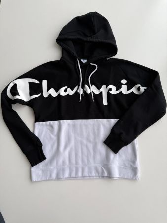 Champion Kapuzenpullover, Grösse M, Schwarz-Weiss, Top!