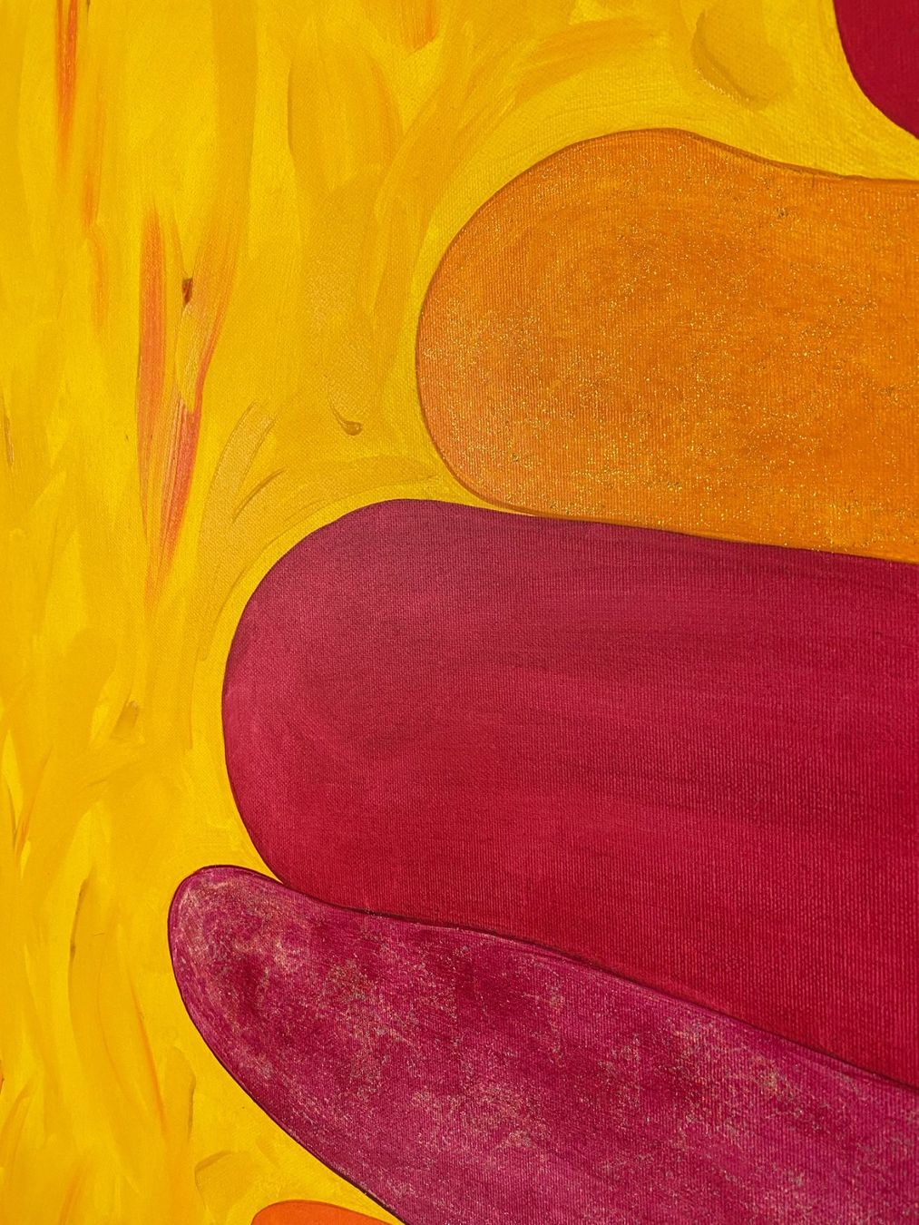 Gemälde: Ölbild "glitter layers" Kunstwerk, 100 x 100 cm - UNKAT - – Neu und originalverpackt aus Stetten SH von bijoux18 1