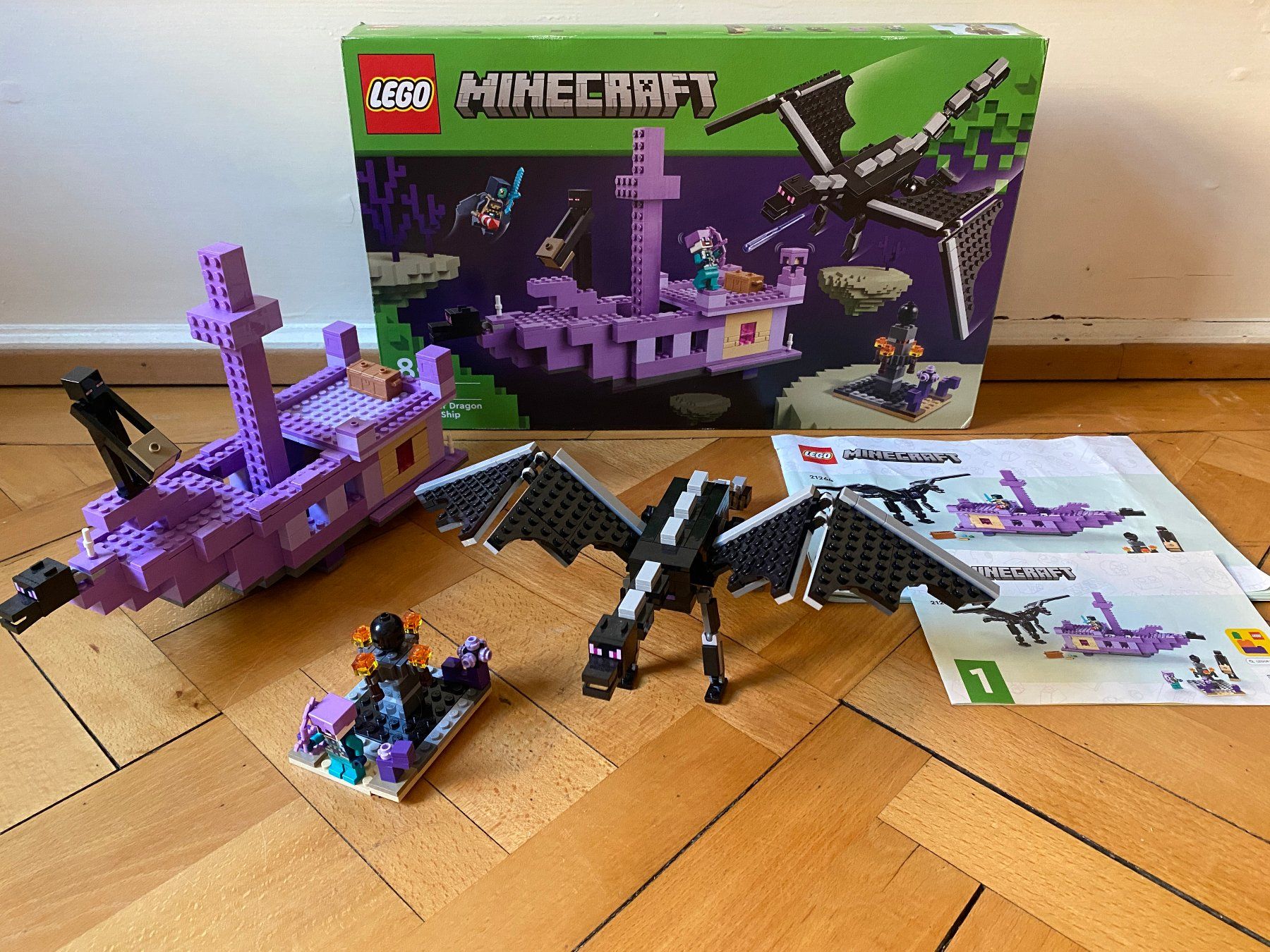 Lego Giocattoli: 21264 LEGO Minecraft: Der Enderdrache und das Endschiff – Usato da Basel venduto da kitkaethy01