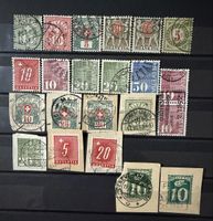 Timbres type chiffres-  Suisse