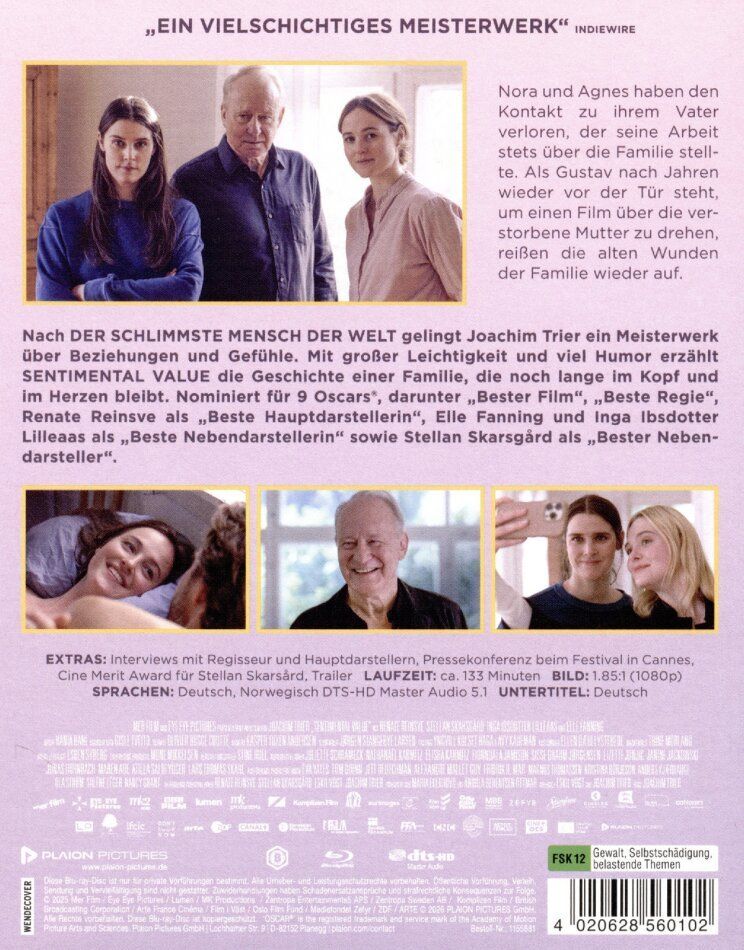 Tutti i DVDs: Sentimental Value (2025) Bluray – Nuovo (secondo la descrizione) da Uzwil venduto da visions77 1