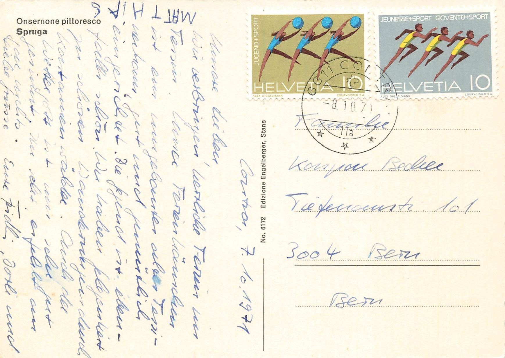 Cartoline postali: Spruga Onsernone TI – Usato da Biasca venduto da Blenio71 1