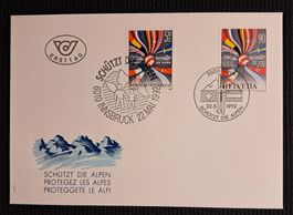 FDC - SCHUTZT DIE ALPEN  - ET 22 MAI 1992