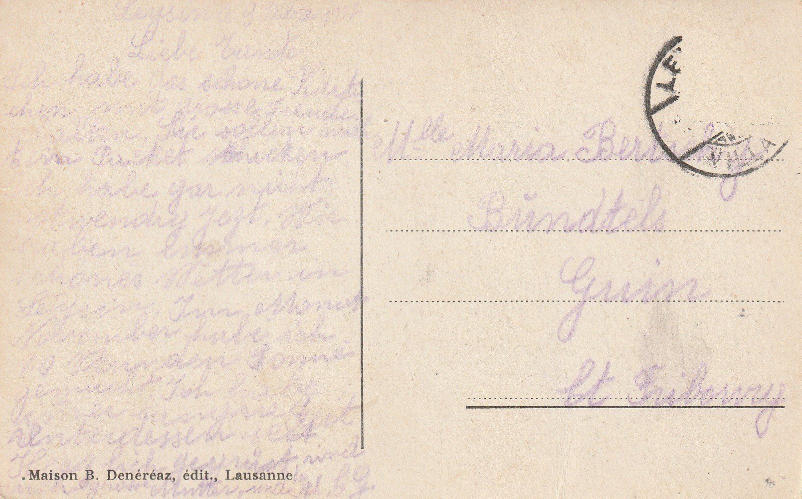 Cartoline postali: AK Leysin gel. 1917 – Usato da Fribourg venduto da schnalla92 1