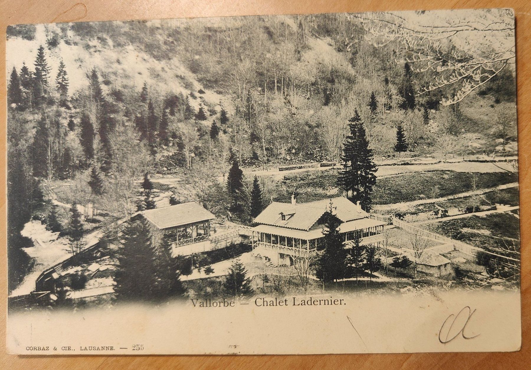 Ansichtskarten: Valorbe Chalet Ladernier um 1900 – Gebraucht aus St. Erhard von Chaeferli6