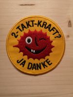Aufnäher Badge Patch Mofa Töffli Sachs Puch 2-TAKT-KRAFT?