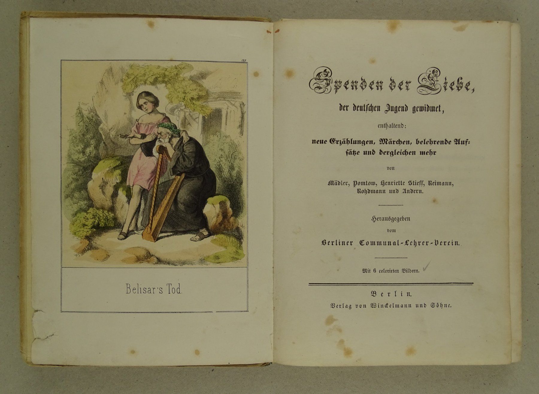 Bücher: SPENDEN DER LIEBE, JUGENDBUCH 1850, LITHOS – Gebraucht aus Grüningen von Kartensammler