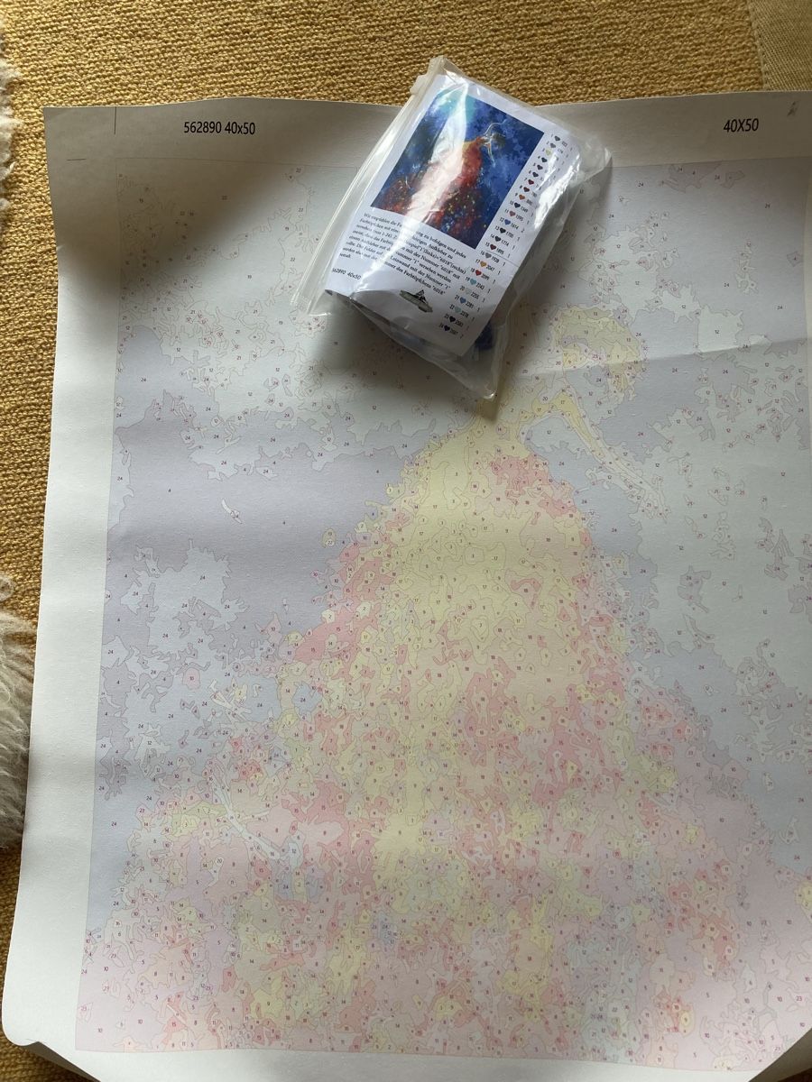 Kit bricolage: Malen nach Zahlen Tänzerin – Nuovo (secondo la descrizione) da Luzern venduto da bettinaalexandra 3