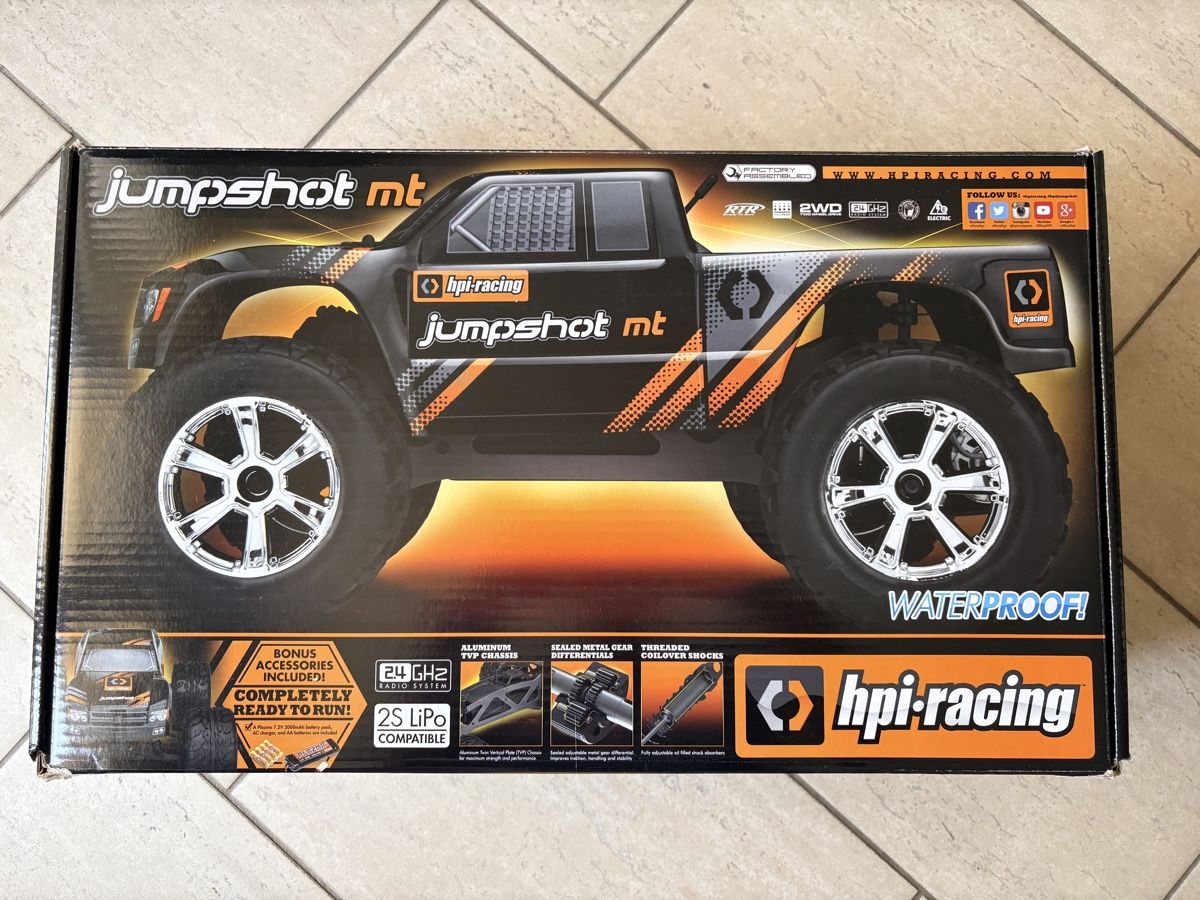 HPI Modellismo RC: Jumpshot mt – Nuovo e nell'imballaggio originale da Subingen venduto da Futaba