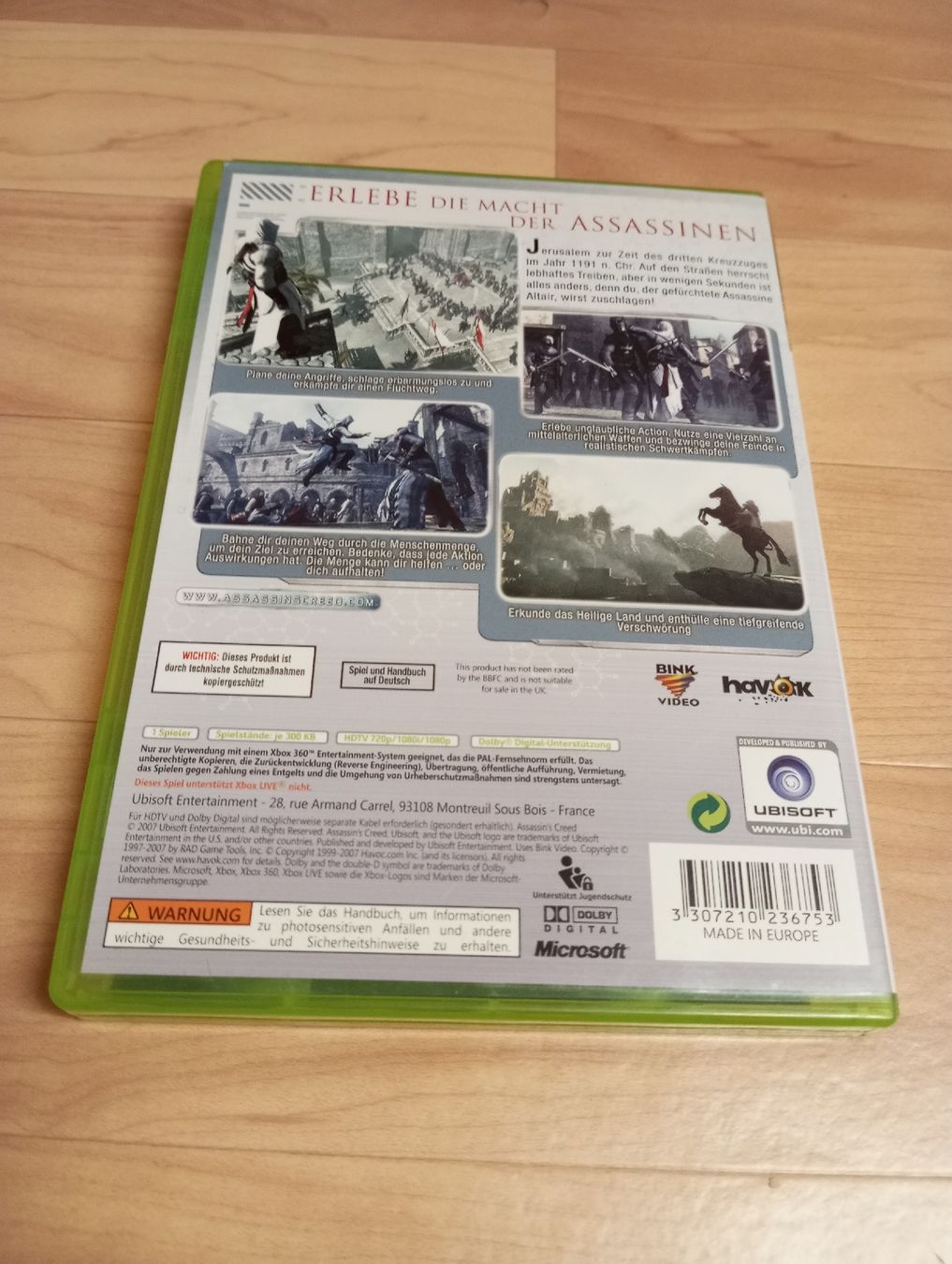 Microsoft Jeux: ASSASSIN'S CREED XBOX 360 – D'occasion à Cottens FR par magnius01 2