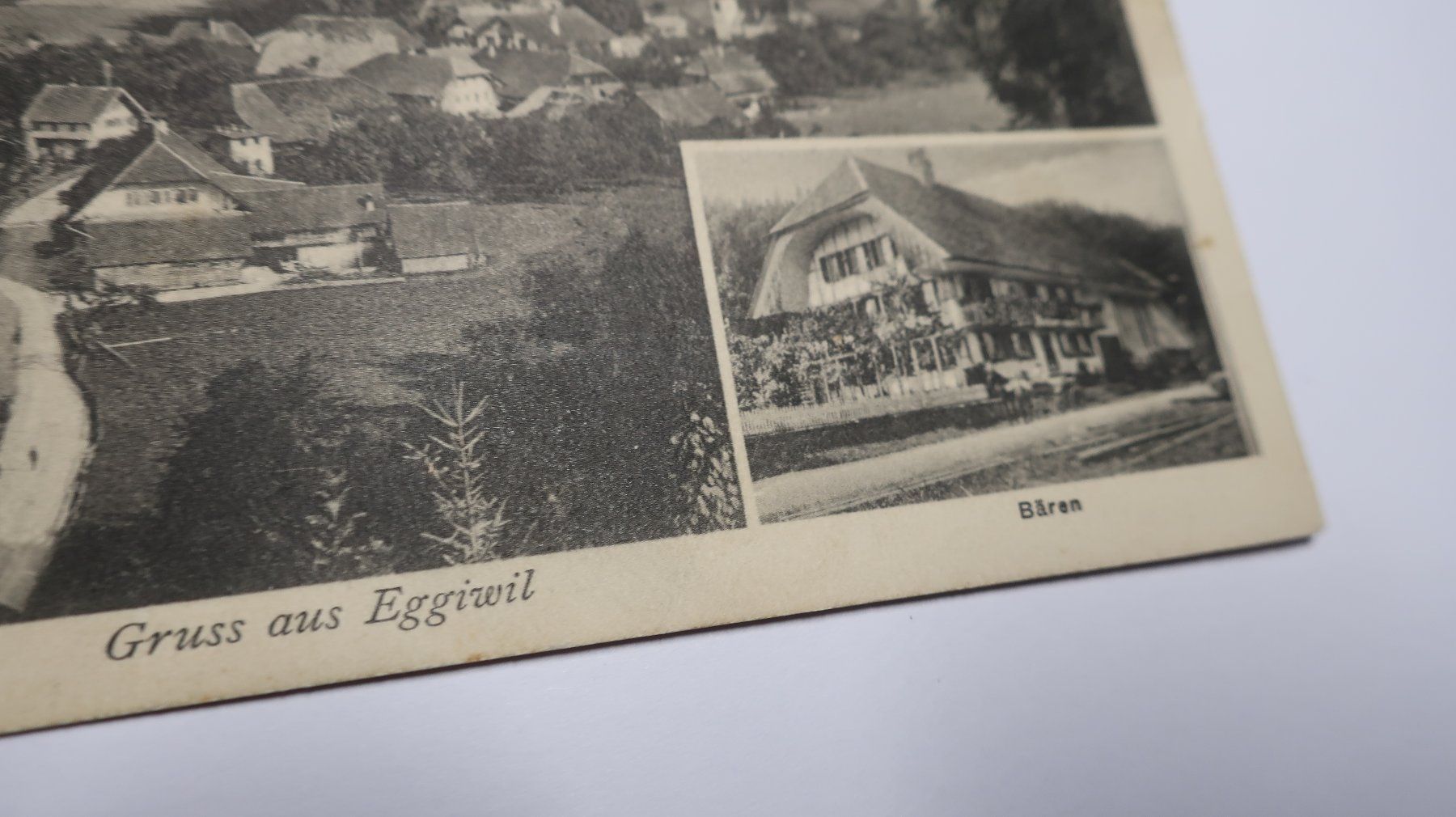 Cartoline postali: Gruss aus Eggiswil   Bären  1923 – Difettoso da Cormoret venduto da Pascalll2001 3