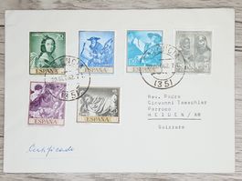 CL06 Enveloppe + Timbre Espagne 1962