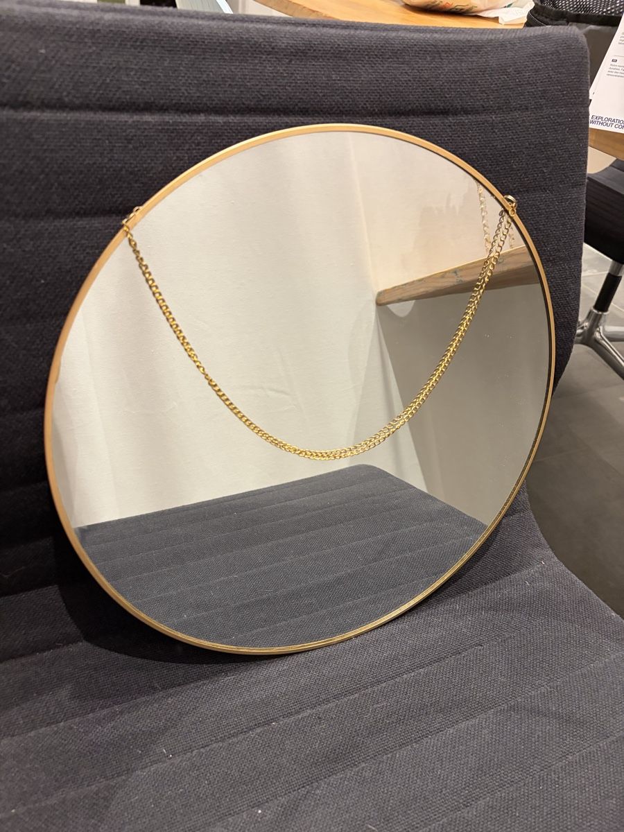 Spiegel: Wandspiegel oval Messing mit Kette – Gebraucht aus Zürich von Partagas0