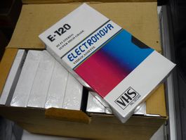 10x VHS Videokassetten E- 120 Leere - Neu OVP in Folie