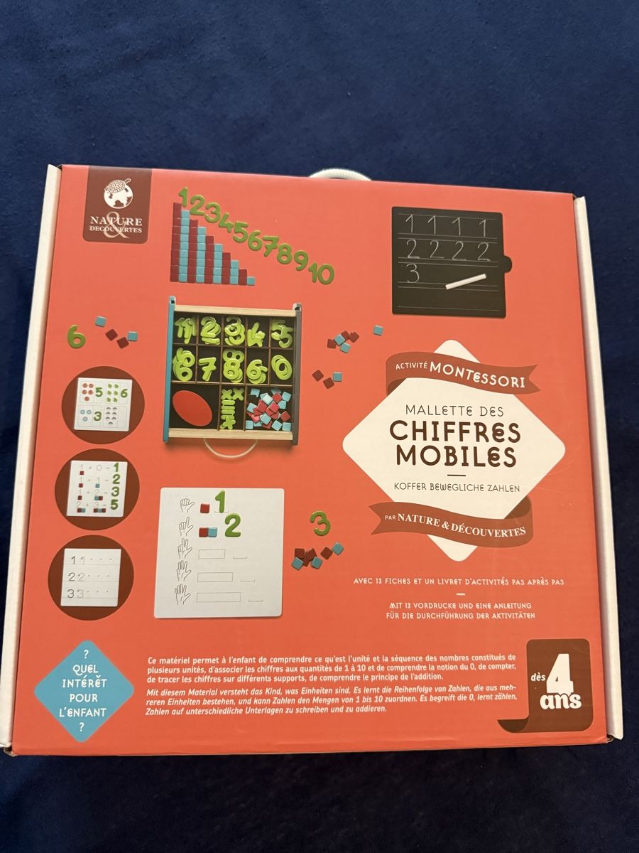 Giochi: Malette chiffres mobiles Montessori – Nuovo e nell'imballaggio originale da Bremgarten b. Bern venduto da nathalie83 1