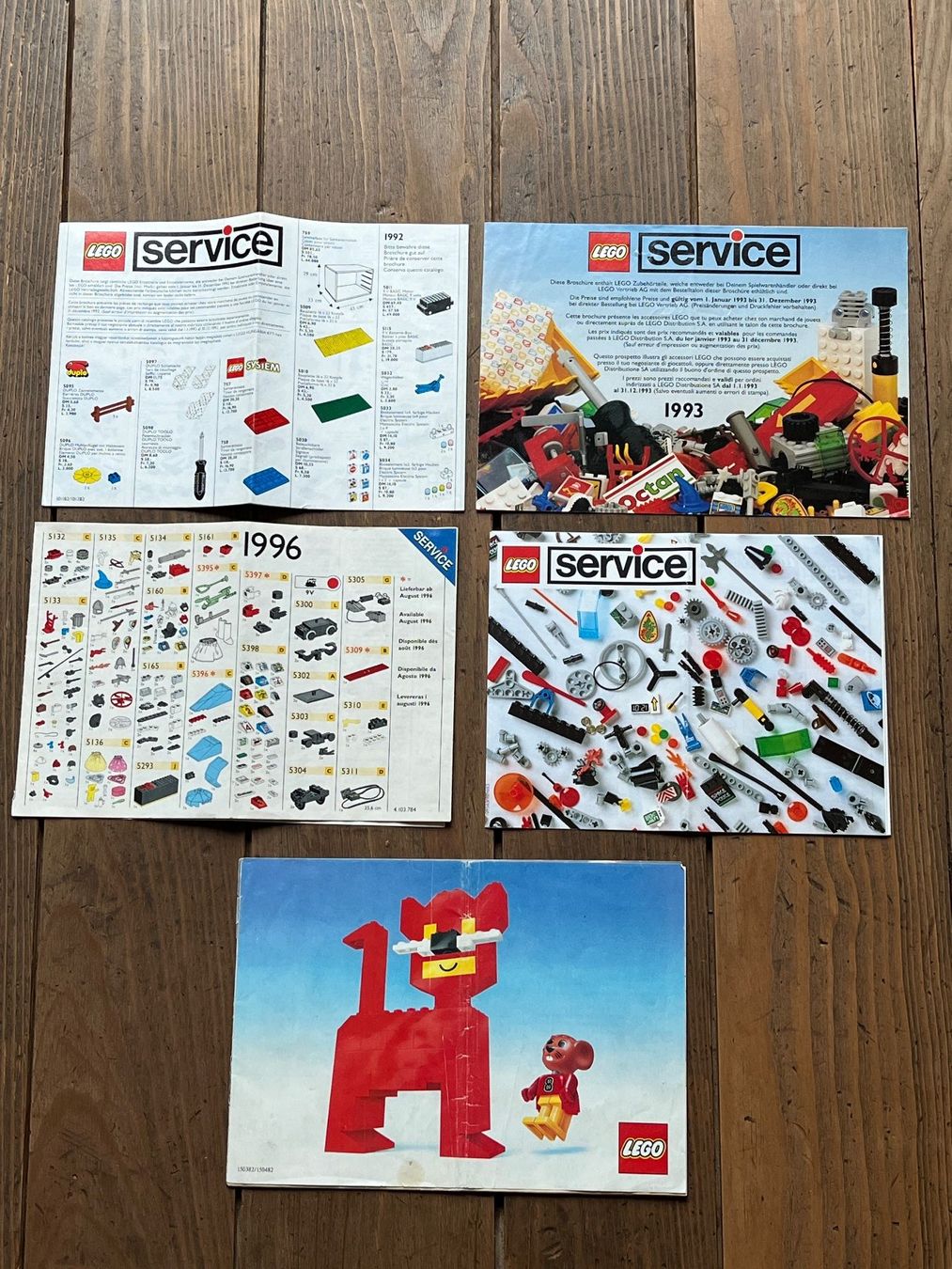 Lego Documenti: Lego Service 1992 / 1993 / 1996 sowie Programm 1987 – Usato da Winterthur venduto da Wusa01