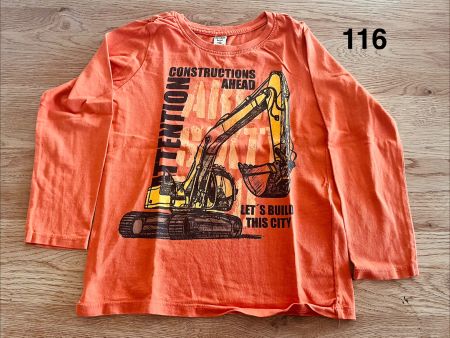 Langarmshirt Grösse 116 (Bagger)