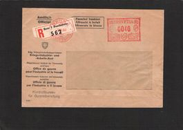 Dienstpost Bundeshaus,Kontrollbureau für Gummibereifung 1944
