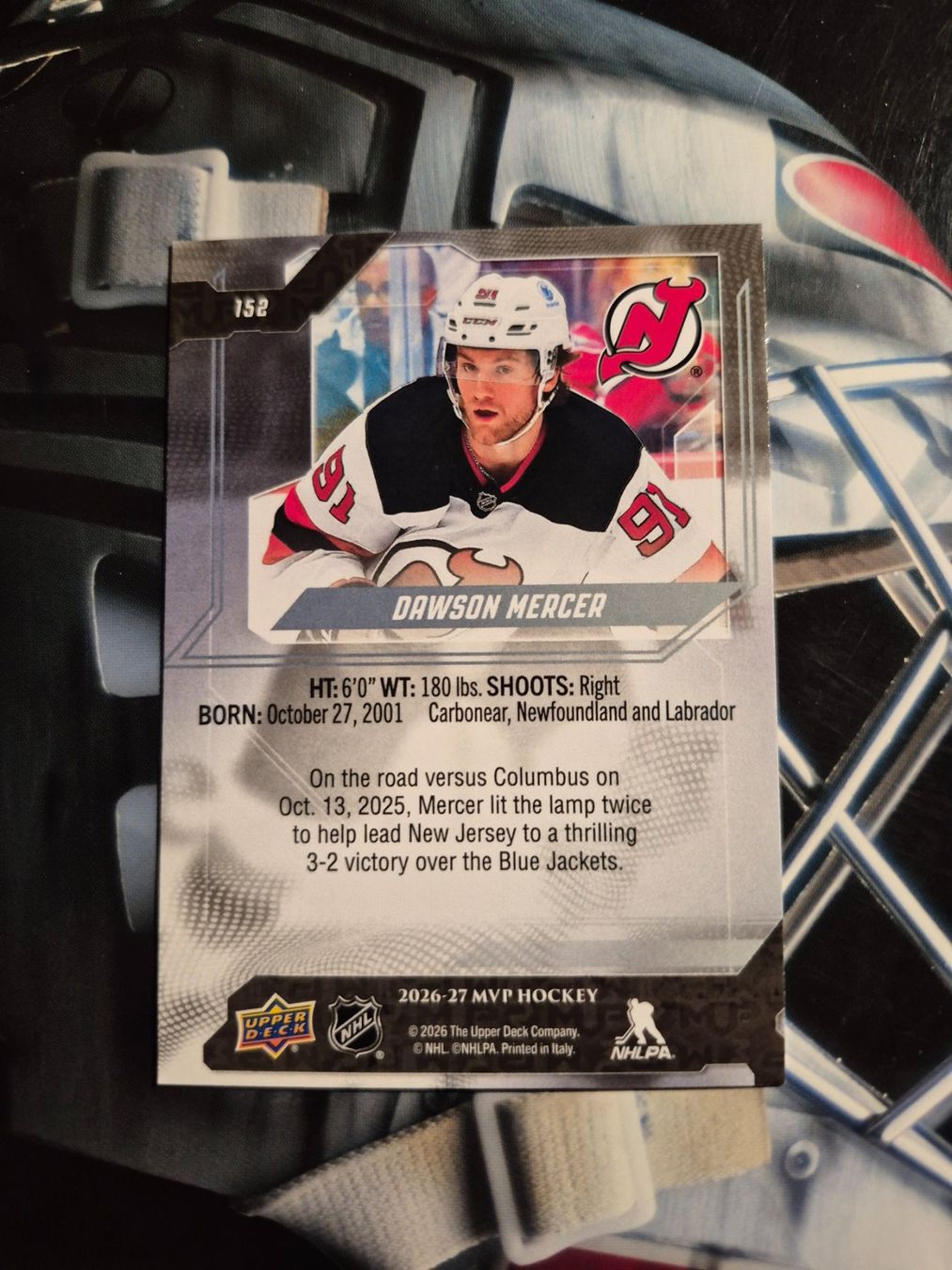 NHL Sammelbilder & Trading cards: NHL Dawson Mercer New Jersey Devils – Gebraucht aus Treiten von Sauber73 1