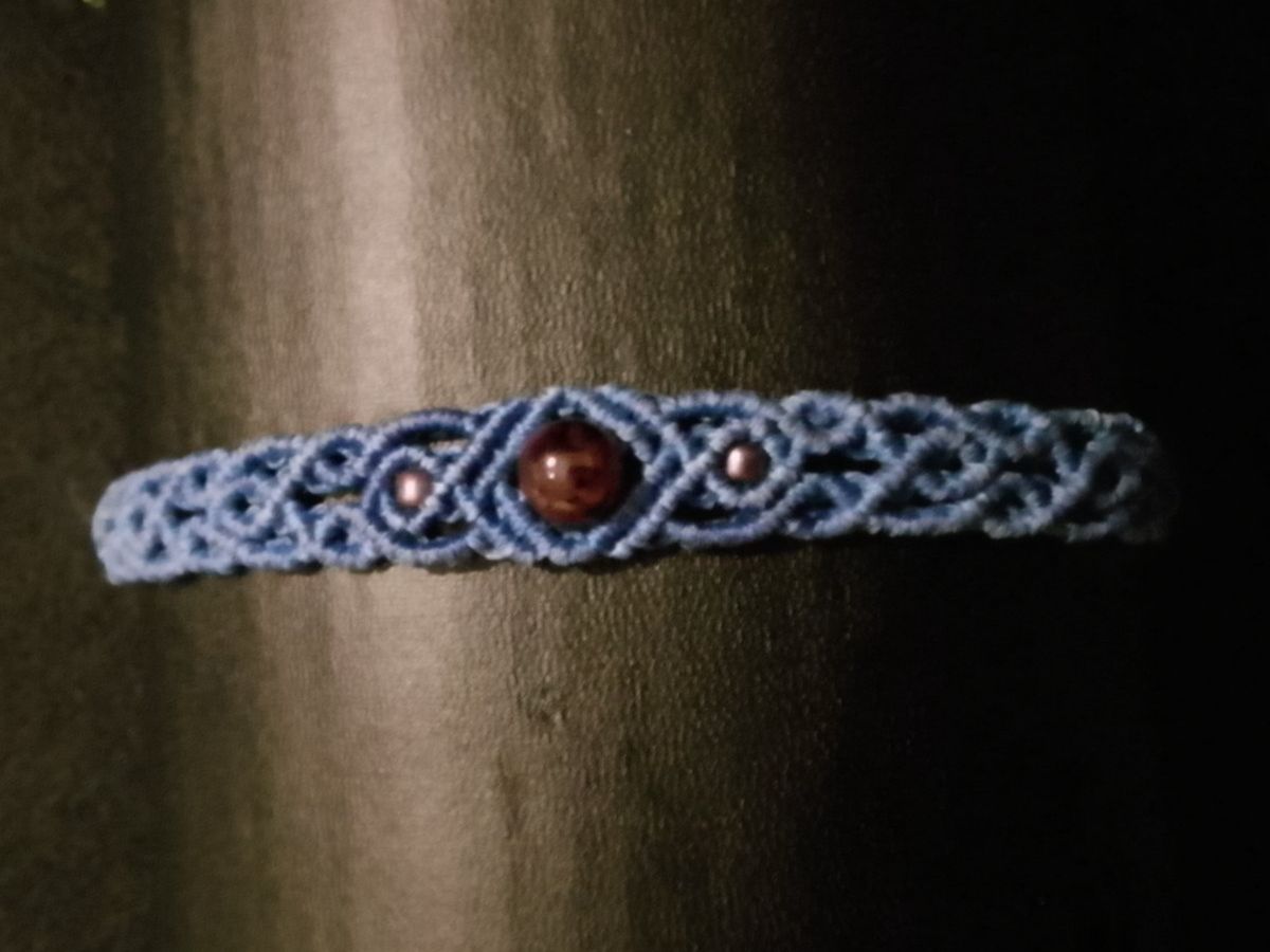 Armbänder & -reifen: handgemachtes Makramee Armband mit Granat Perle – Neu (gemäss Beschreibung) aus Pfäffikon ZH von Emporos_42
