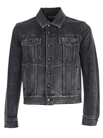 Saint Laurent Heart Patch Jeans Jacket, 2017 Collection