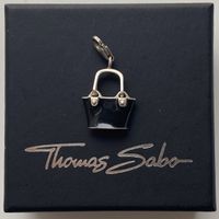 Thomas Sabo Silber 925 Schwarze Handtasche Charms