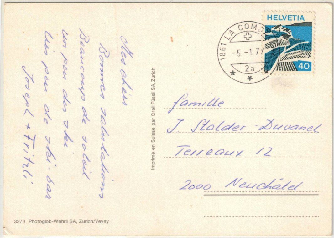 Cartoline postali: Col des Mosses - 6 Bild AK Pic Chaussy – Usato da Binningen venduto da Mountainrider 1