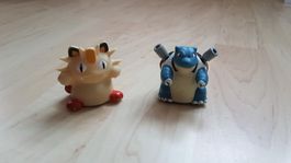 Zwei Pokemon Figuren mit Metallkugel (1999 NIntendo China)