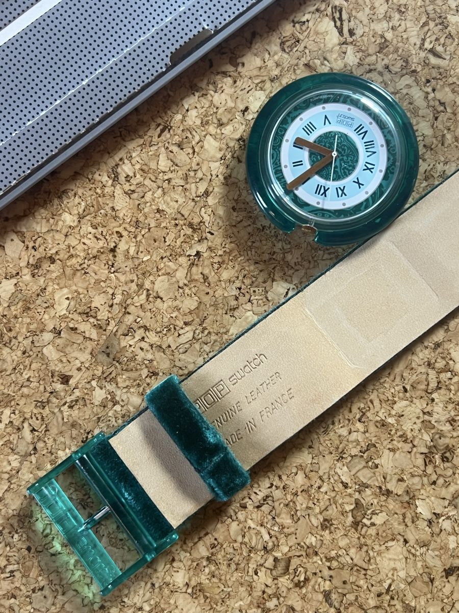 Swatch Uhren: Swatch POP Samtband Petroleum – Gebraucht aus Basel von bellespirit 6