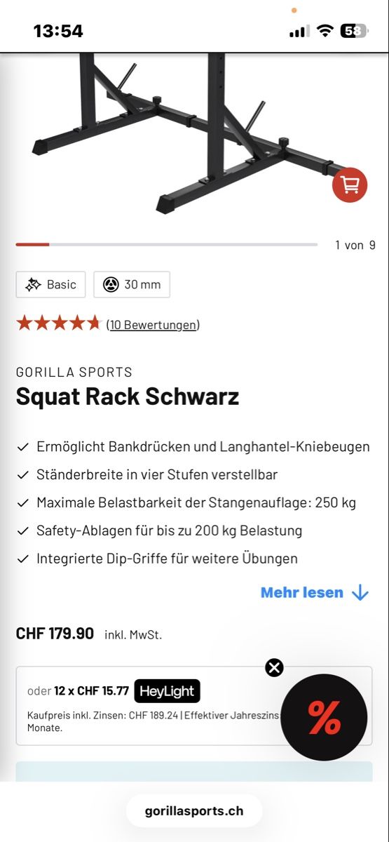 Hometrainer: SQUAT RACK ganz NEU – Nuovo (secondo la descrizione) da Dietikon venduto da Berry2407 1