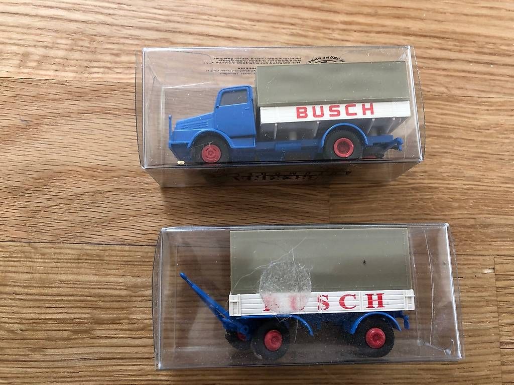 Brekina Kit di modellismo & Modellini statici: Brekina / camion remorque Busch – Usato da Echallens venduto da Says1