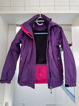 Regenjacke lila/pink, Gr. 164