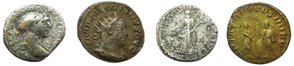 Alle Münzen: lot 2 roman silver coins – Gebraucht aus La Sarraz von classicworldcoins