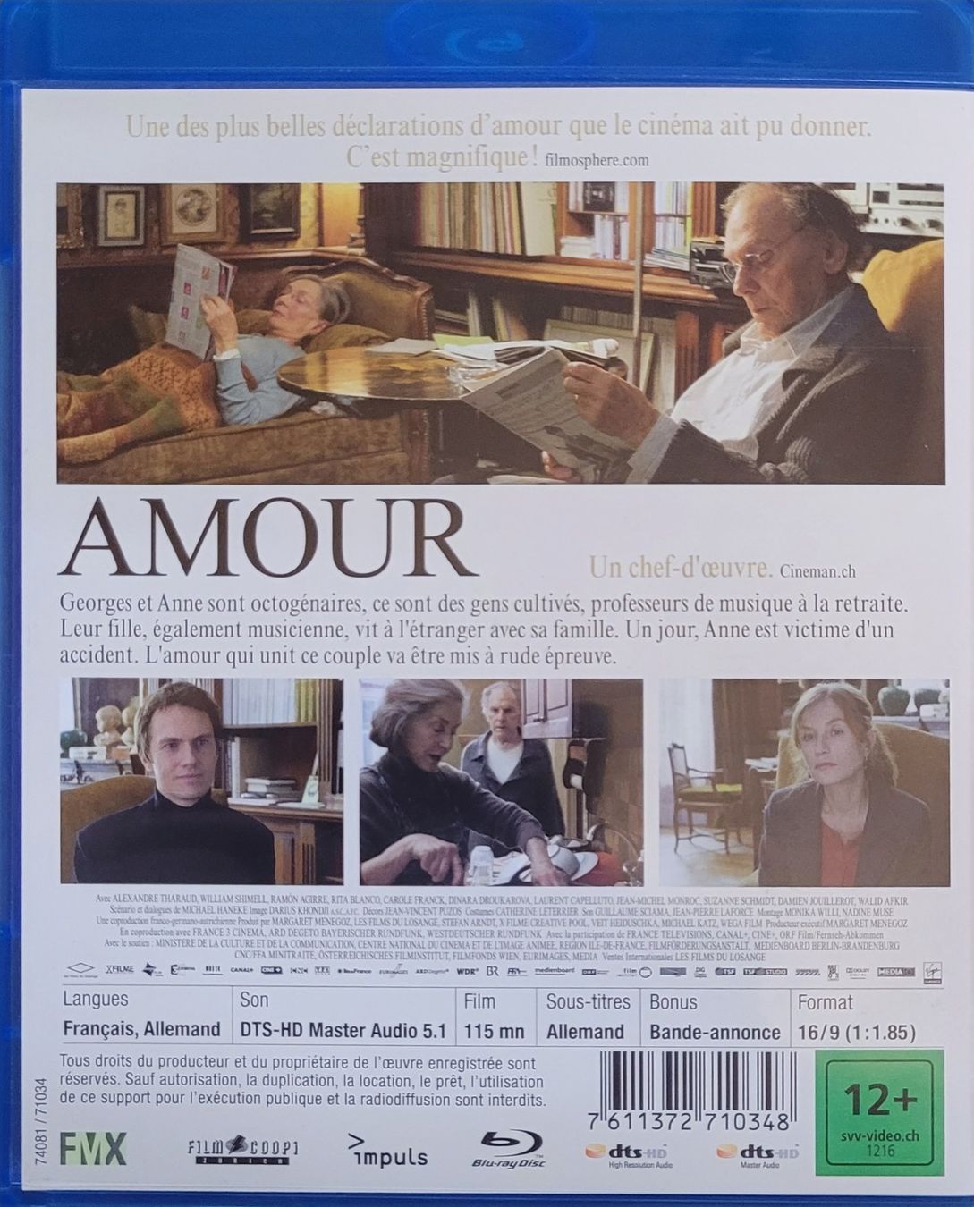 Tutti i DVDs: Amour - Liebe  [Blu-ray] – Nuovo (secondo la descrizione) da Laupen ZH venduto da Moviesammler 1