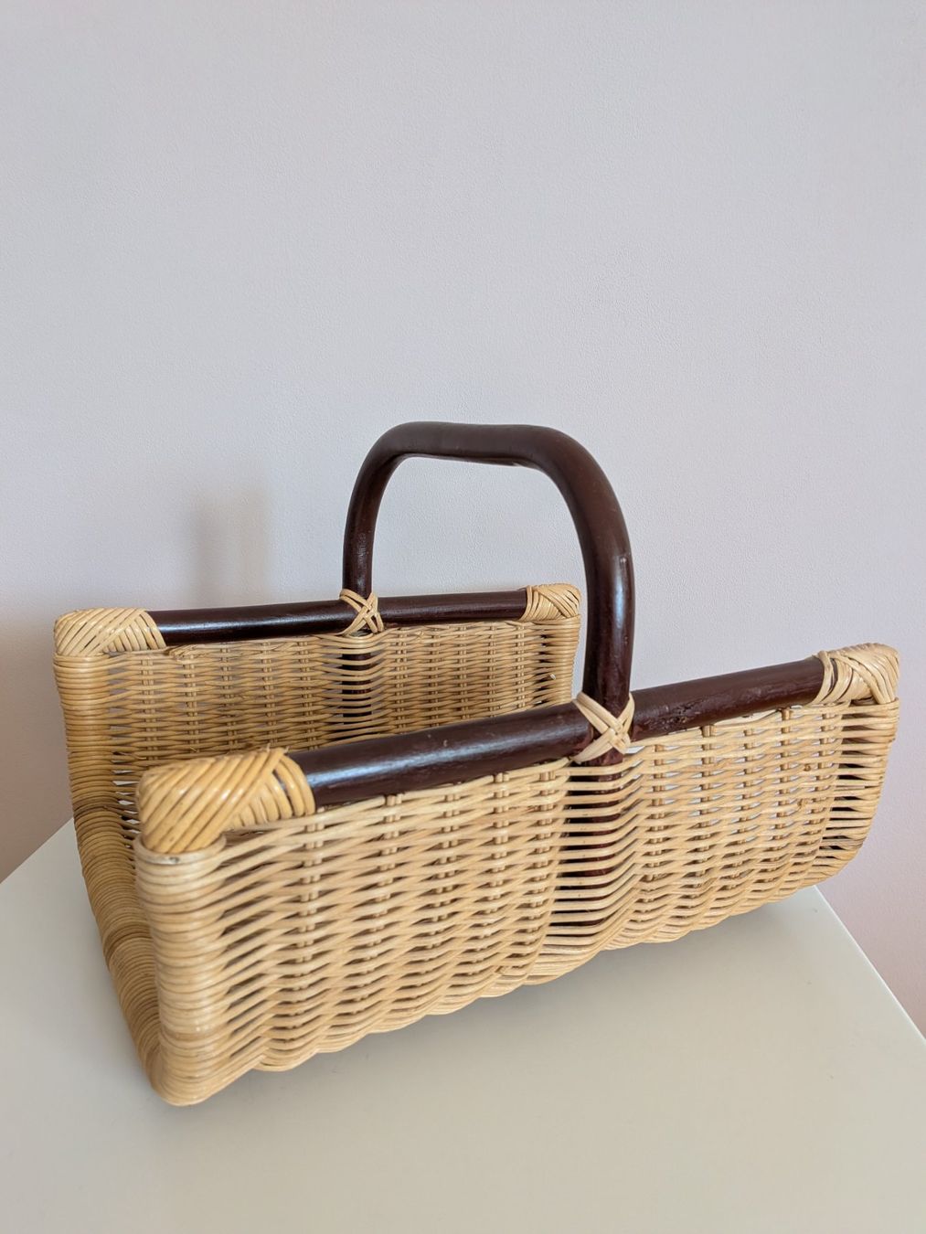 Altro per la casa: Vintage Rattan Korb / Zeitungsständer – Usato da Winterthur venduto da Prishy 1