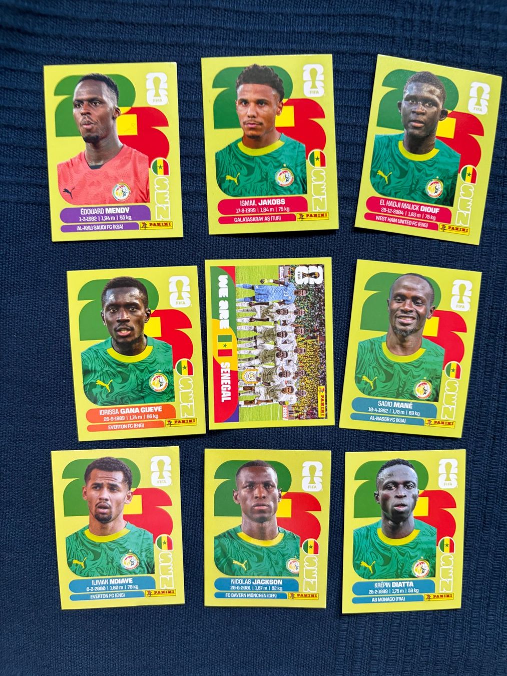 Panini Carte collezionabili: 9 Panini Sammelbilder von Senegal – Usato da Thalwil venduto da kon_v82n