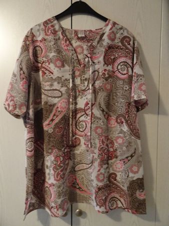 Blusenshirt Kurzarm, Gr. 50
