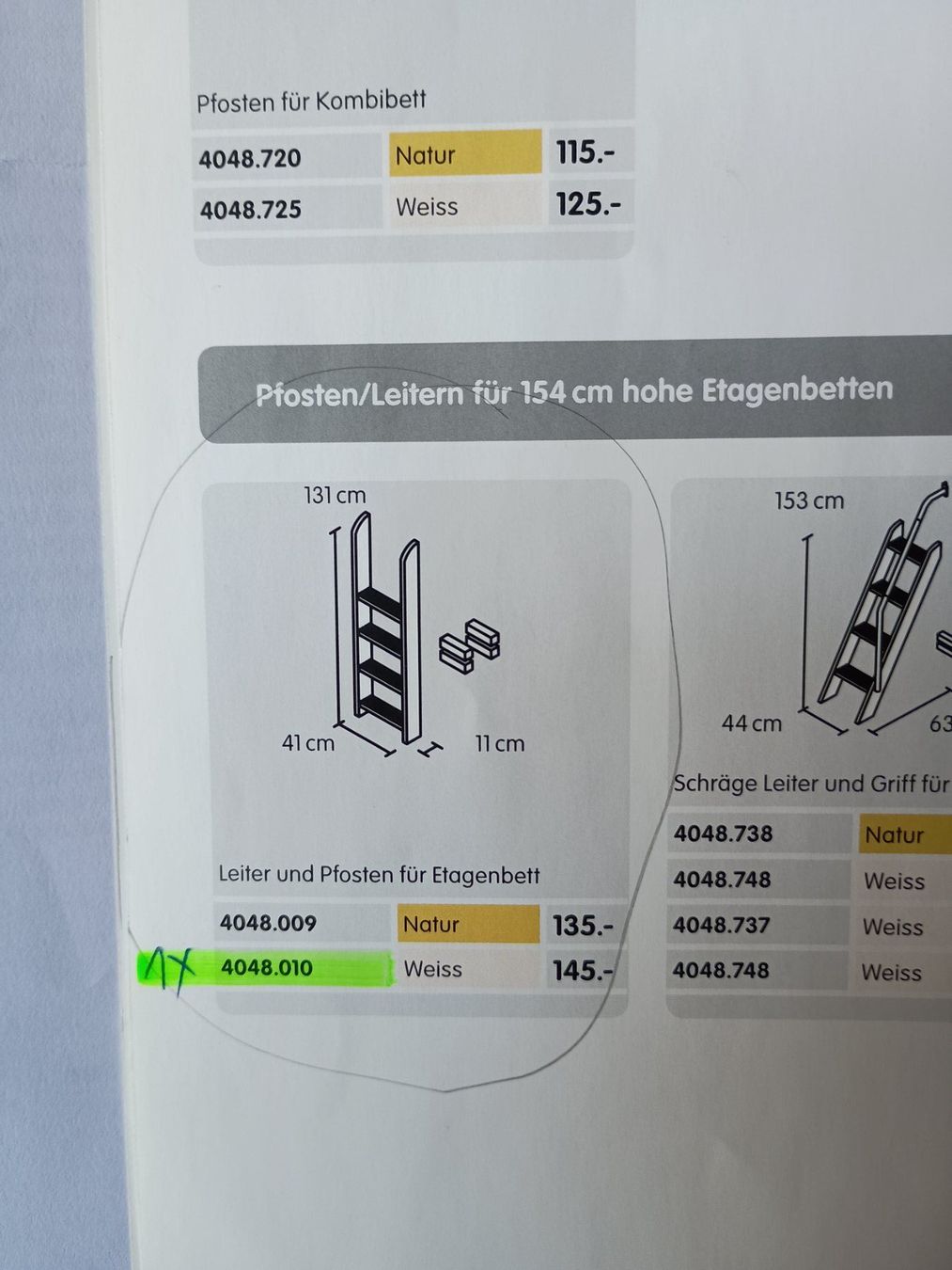 Flexa Scale: Leiter zu Flexa Etagenbett – Nuovo e nell'imballaggio originale da Bern venduto da Chaeseli