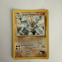 Pokemon Holo Card Giovanni's Machamp Gym Challenge