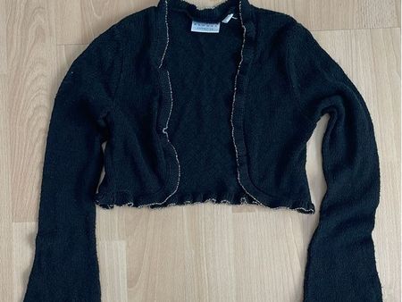 Elegante Coprispalle Nero con Volant - Taglia S/M
