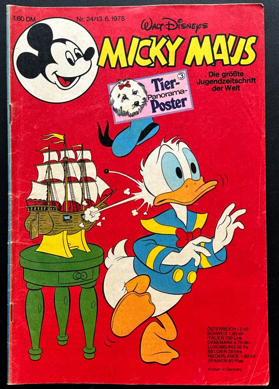 Comics: Mickey Maus Nr. 24  13.6.1978 – Gebraucht aus Seltisberg von quadartswiss